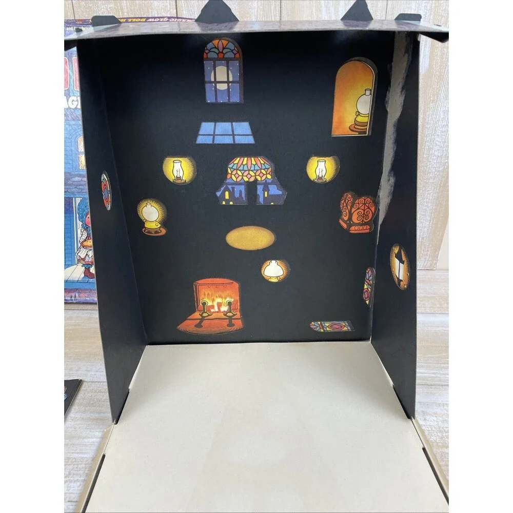 Vintage 1977 Holly Hobbie Magic Glow Doll House Colorforms Playset